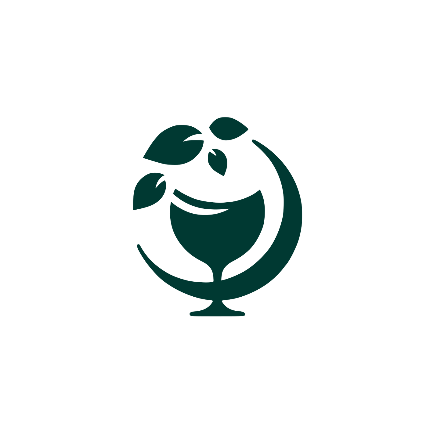 Environmental Globe Logo #003932