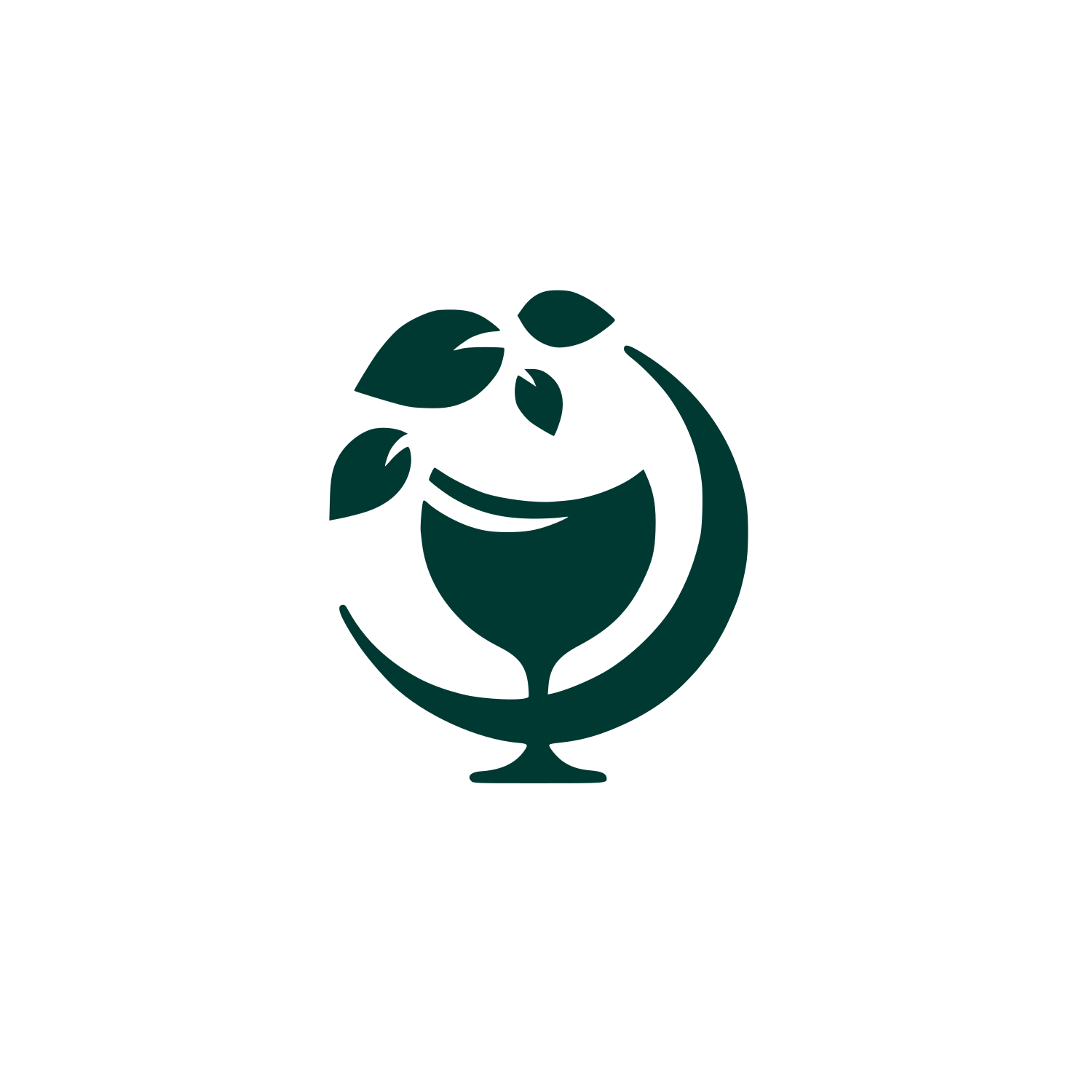 Environmental Globe Logo #003932