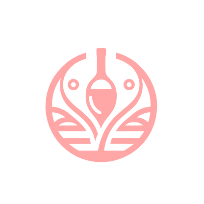 Circular Wine Logo #ffa6a6