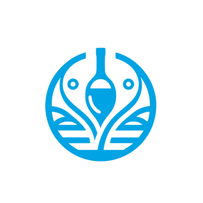 Circular Wine Logo #00a3e4