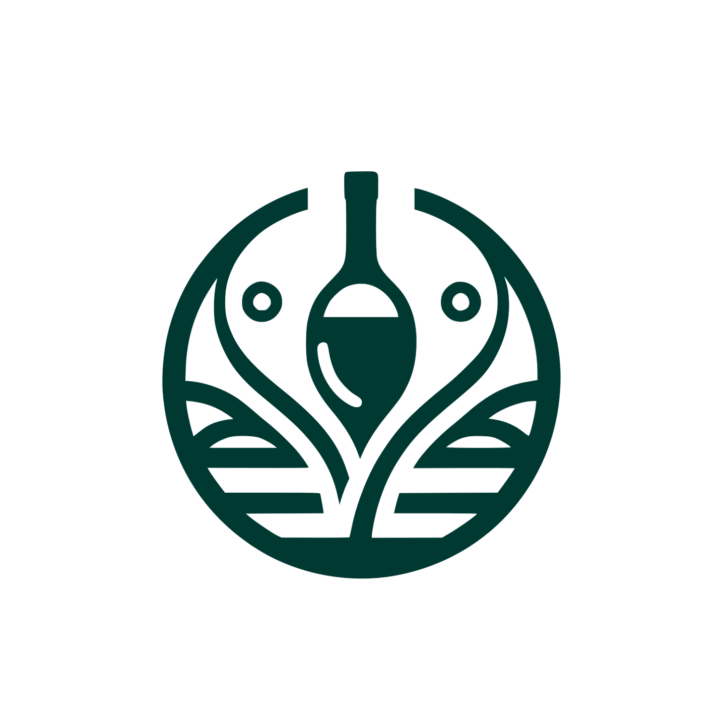 Circular Wine Logo #003932