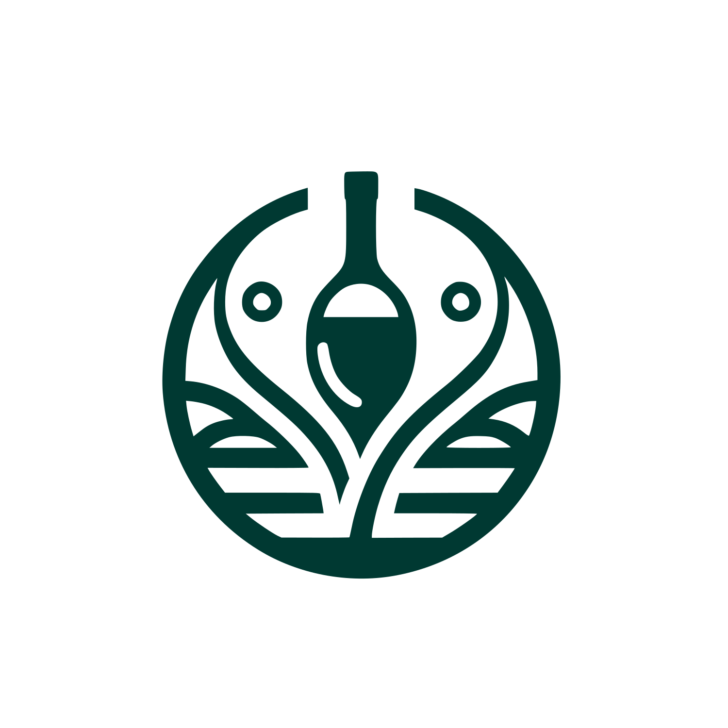 Circular Wine Logo #003932