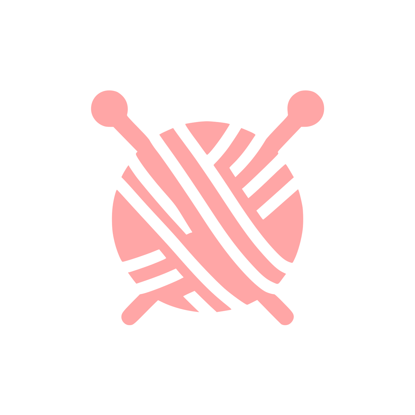 Knitting Yarn Logo #ffa6a6