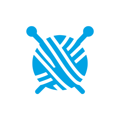 Knitting Yarn Logo #00a3e4