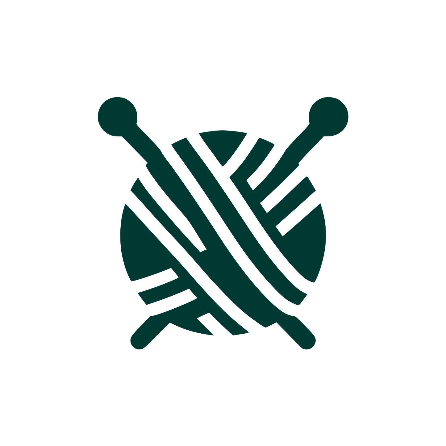 Knitting Yarn Logo #003932