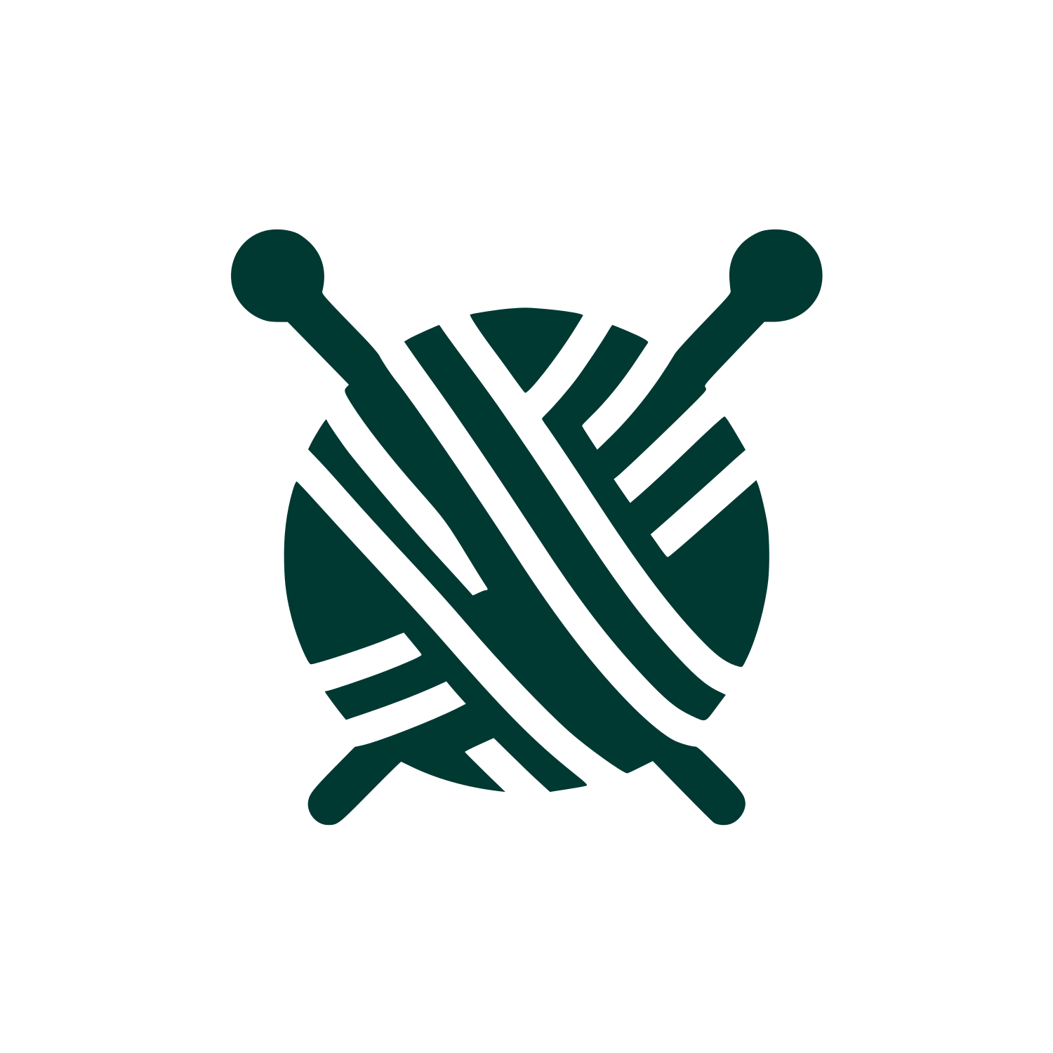 Knitting Yarn Logo #003932