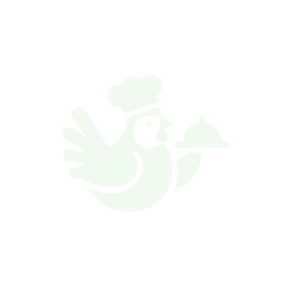 Chef Bird Carrying Platter Logo #F1FAEE