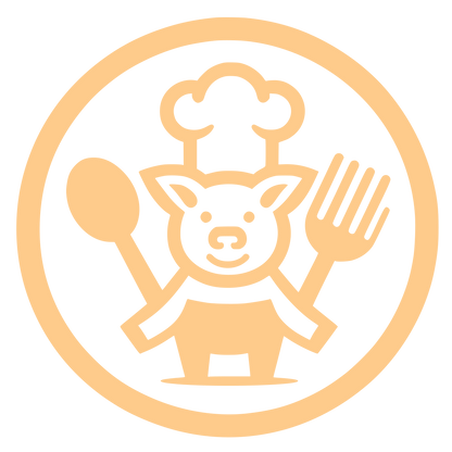 Pig Chef Logo #FECB8B