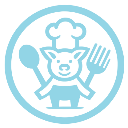 Pig Chef Logo #92D5E6