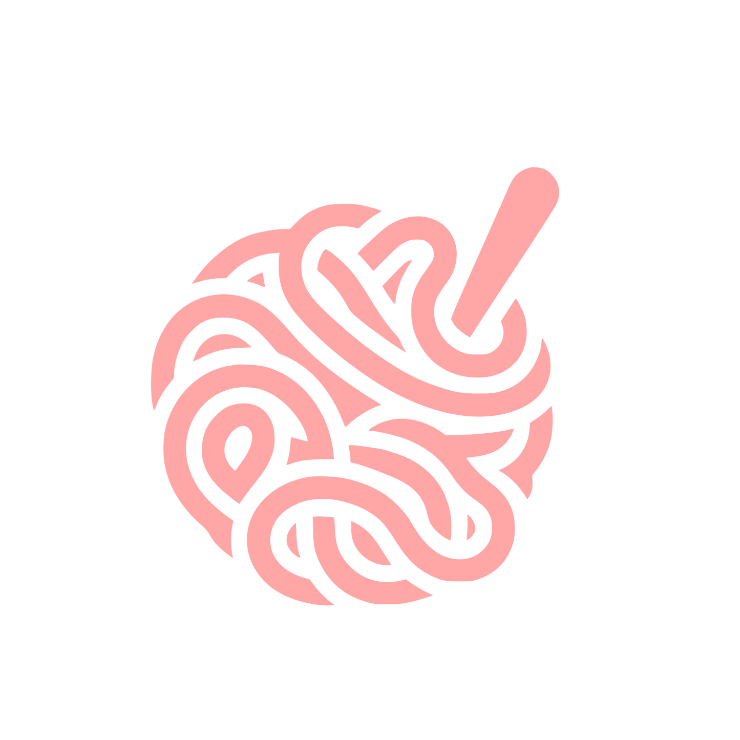 Yarn Ball Logo #ffa6a6