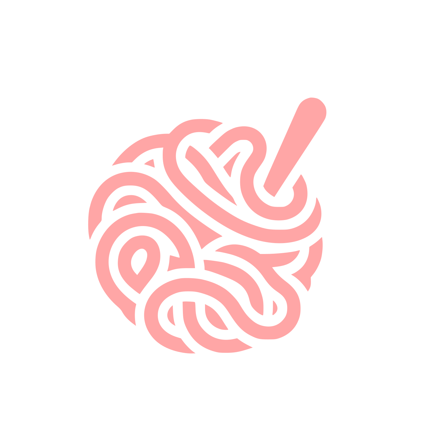 Yarn Ball Logo #ffa6a6