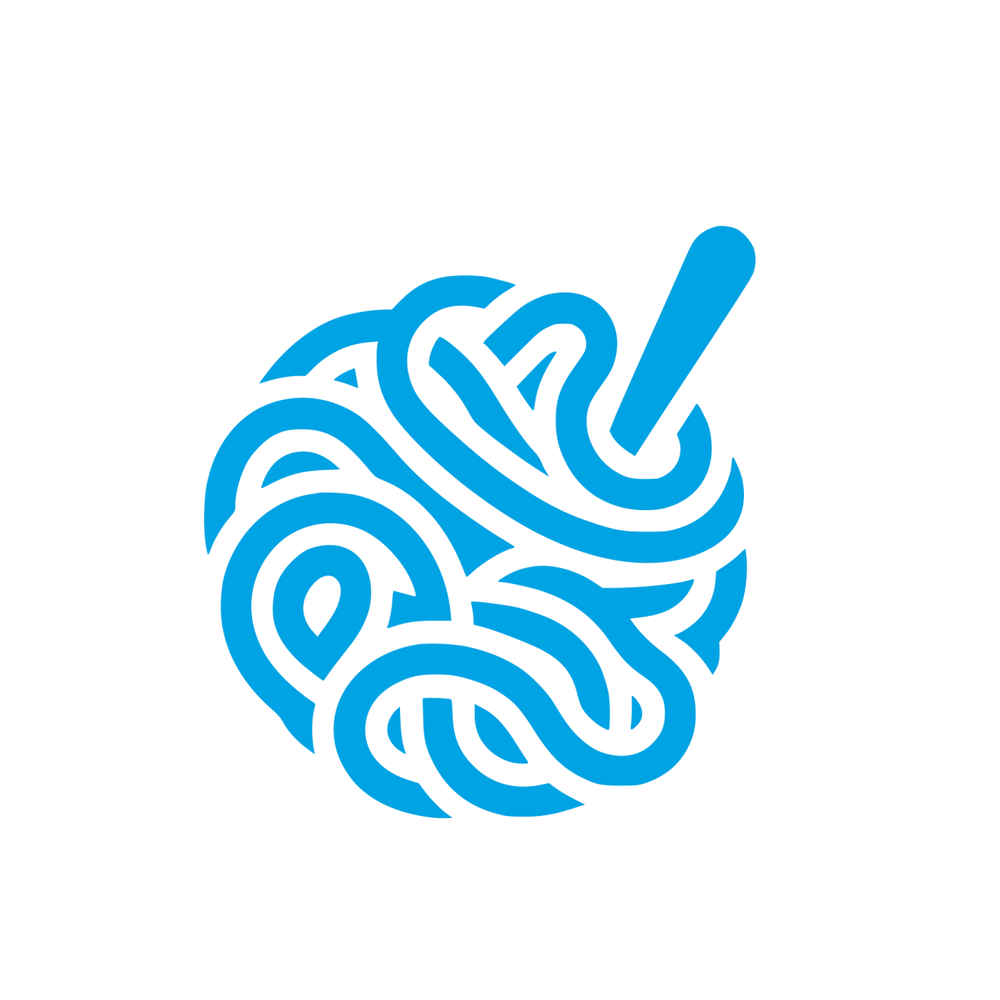 Yarn Ball Logo #00a3e4