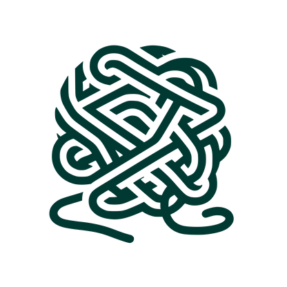 Intricate Knotwork Logo #003932