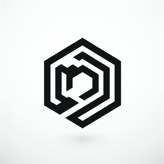 Geometric Hexagon Ribbon Badge