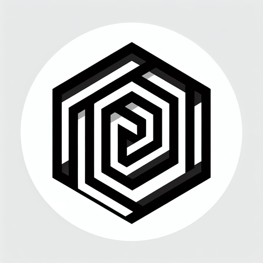 Hexagon Spiral Geometric Icon