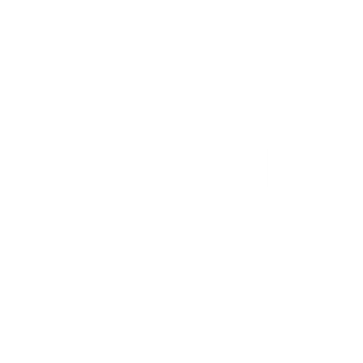 Hexagon Spiral Geometric Icon #ffffff