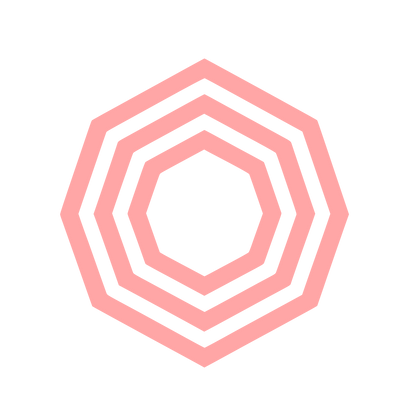Geometric Logo Design #ffa6a6
