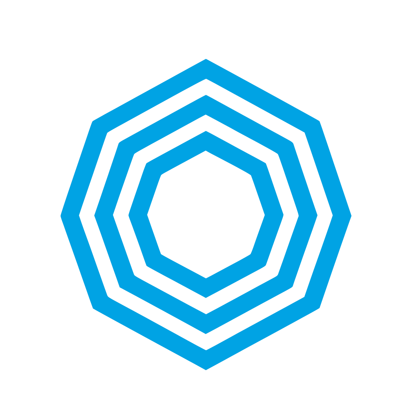 Geometric Logo Design #00a3e4