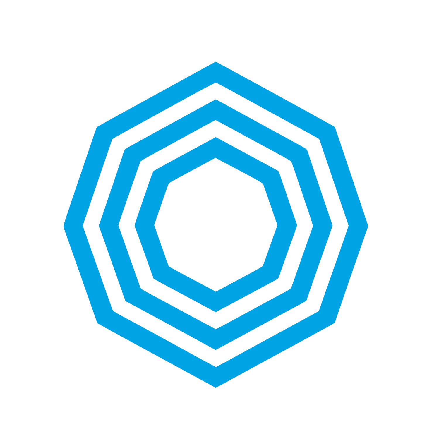 Geometric Logo Design #00a3e4