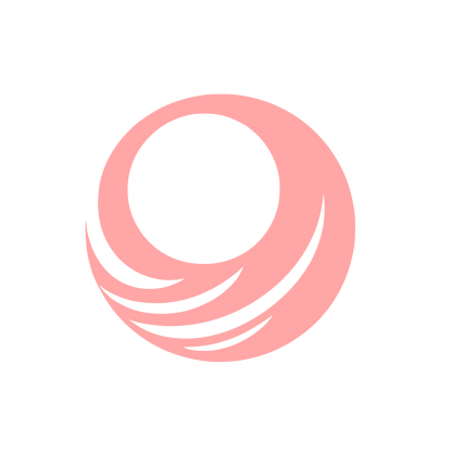 Swoosh Circle Monoline Icon #ffa6a6