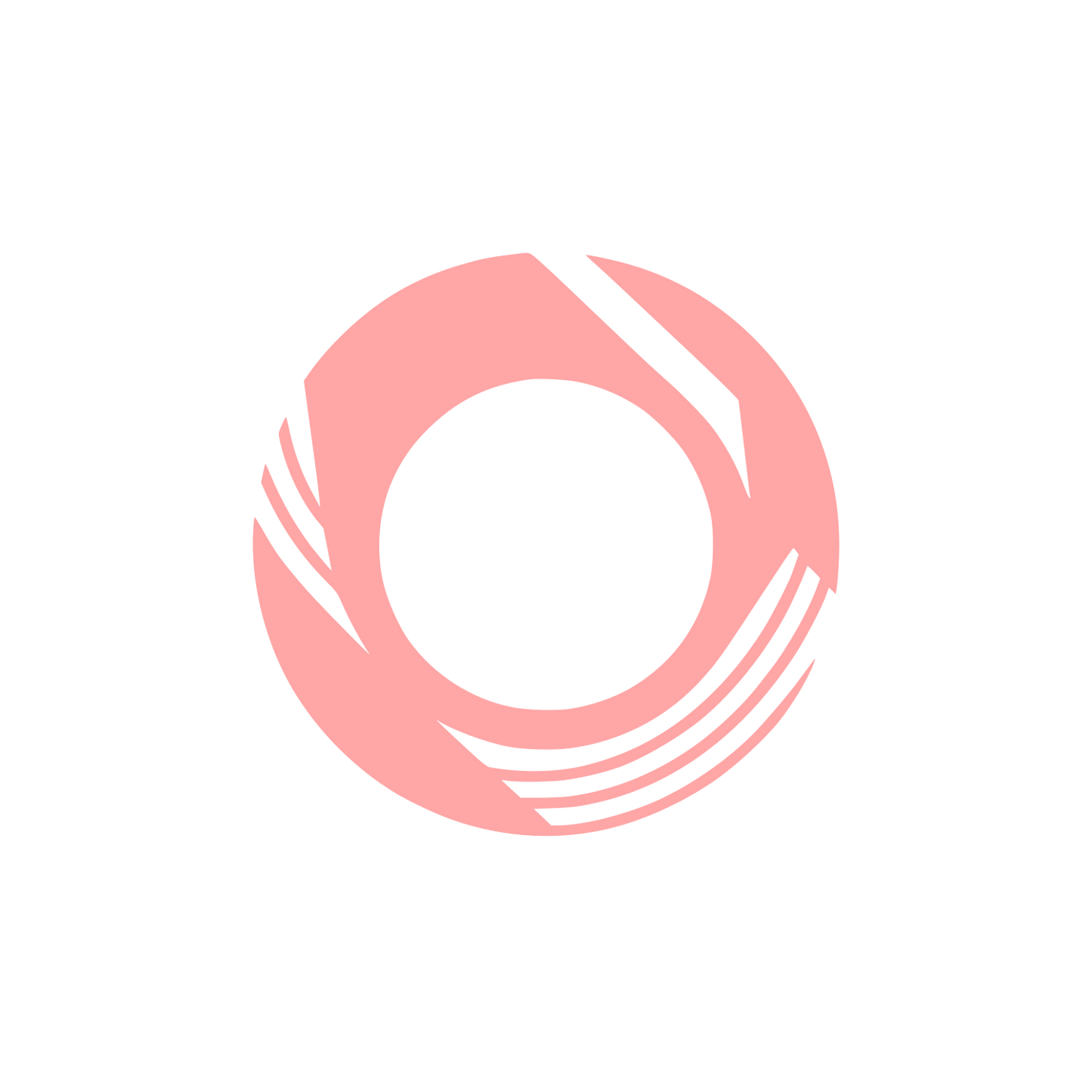 Geometric Circle Aperture Icon #ffa6a6