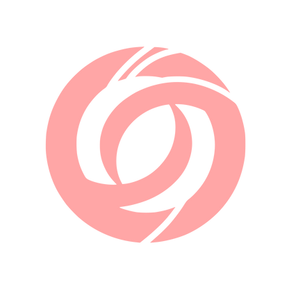 Black Circle Logo #ffa6a6