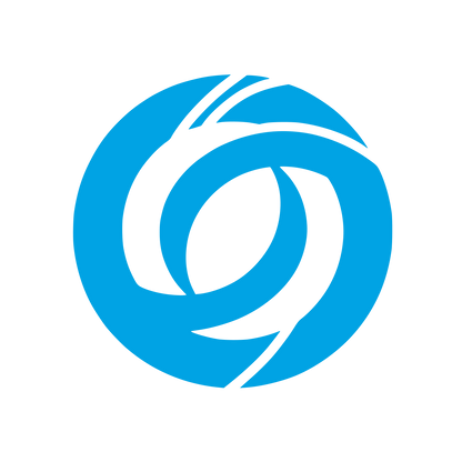 Black Circle Logo #00a3e4