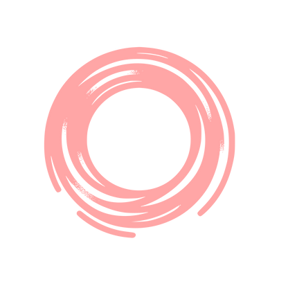 Monoline Spiral Circle Icon #ffa6a6
