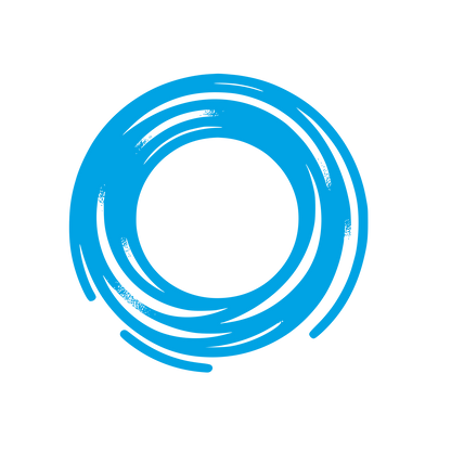 Monoline Spiral Circle Icon #00a3e4