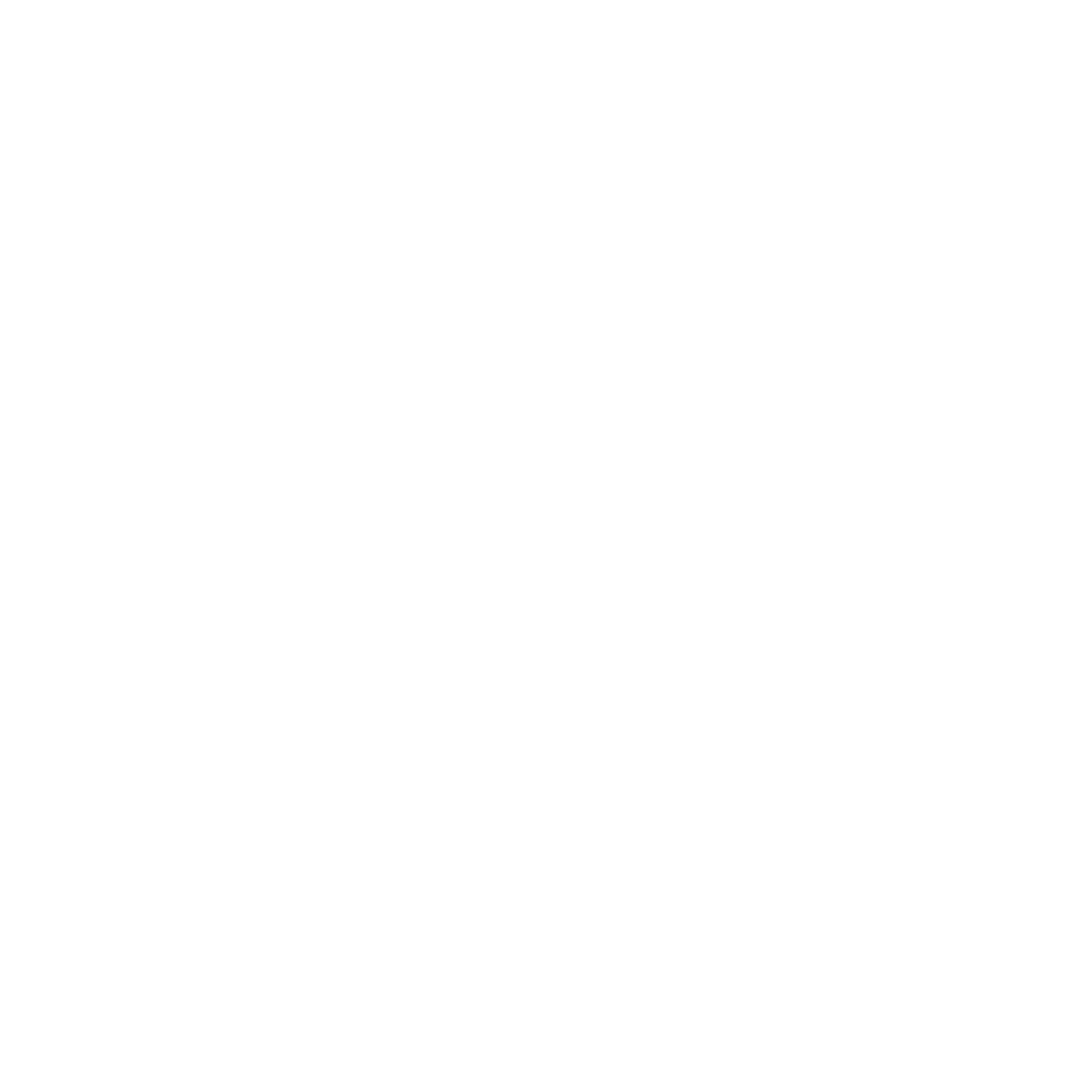 Monoline Spiral Circle Icon #ffffff