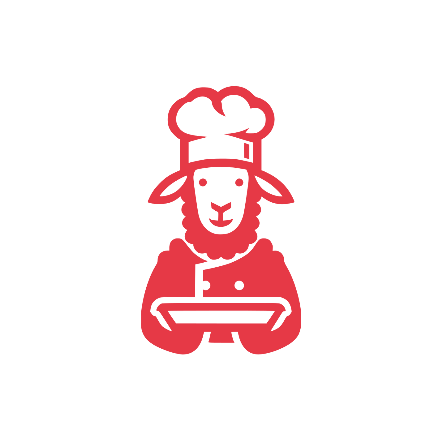 Sheep Chef Logo #E63946