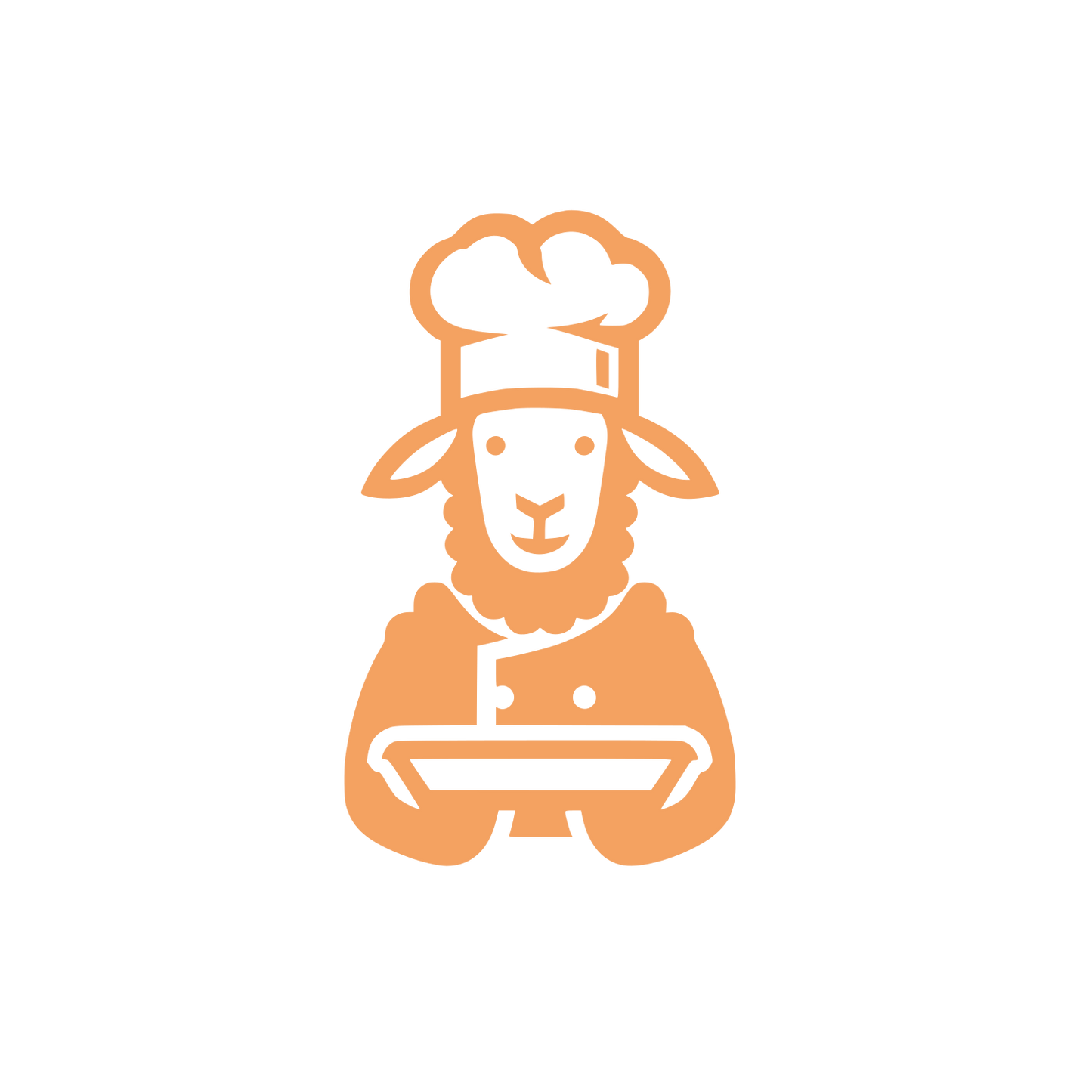 Sheep Chef Logo #F4A261