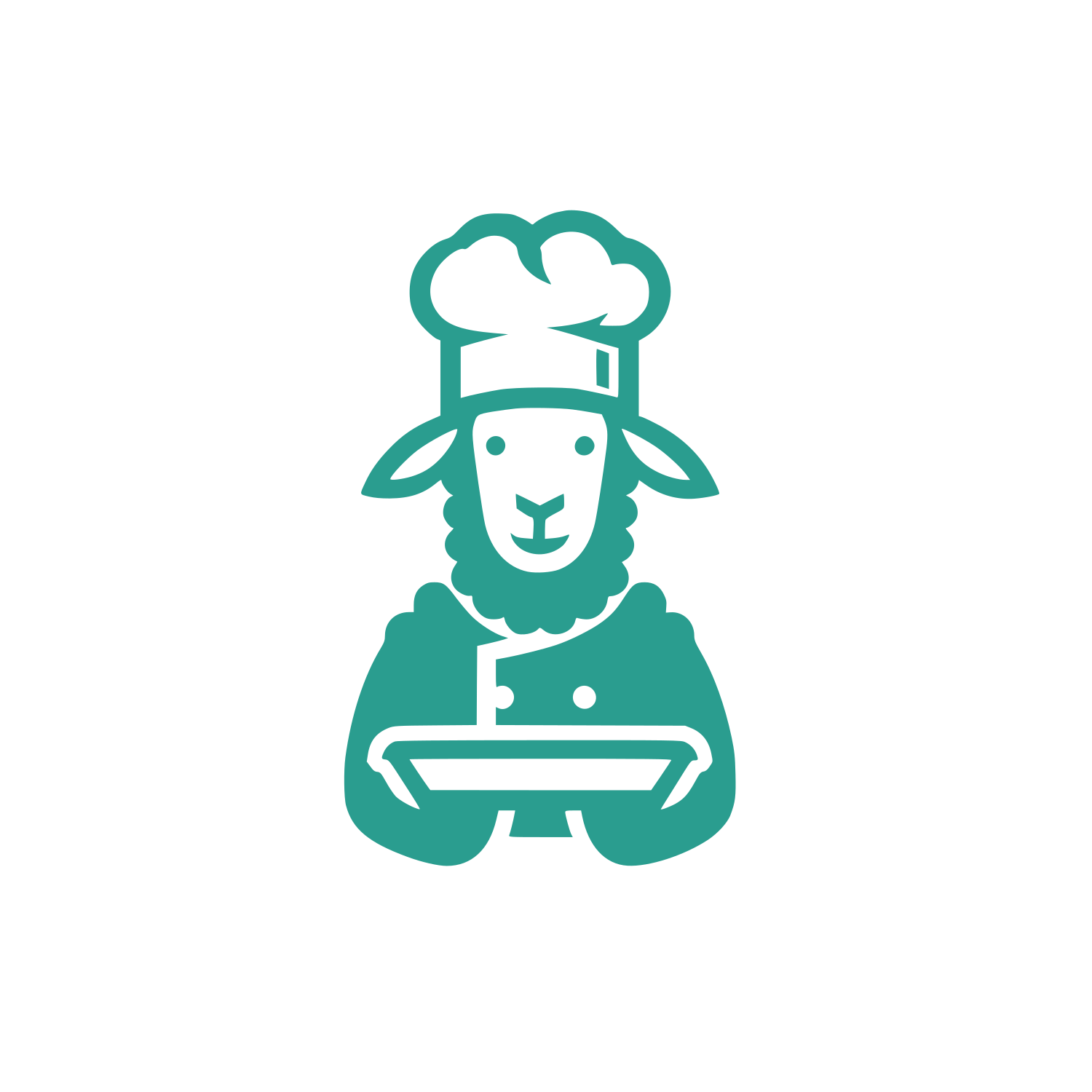 Sheep Chef Logo #2A9D8F