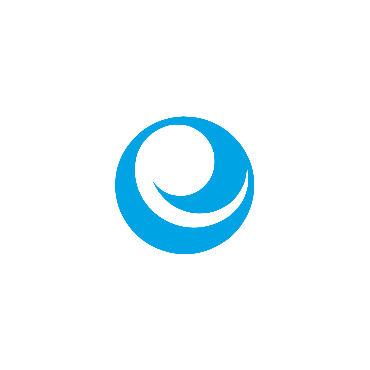 Geometric Spiral Circle Icon #00a3e4