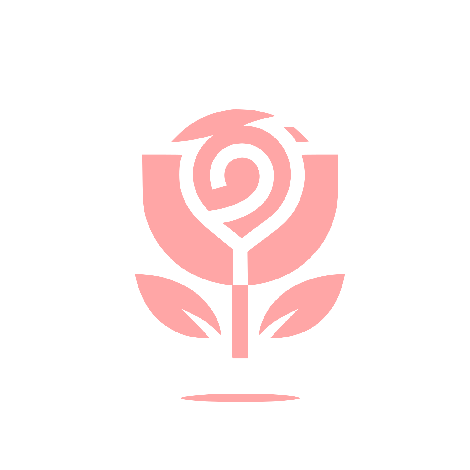 Rose Logo Design #ffa6a6