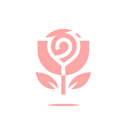 Rose Logo Design #ffa6a6