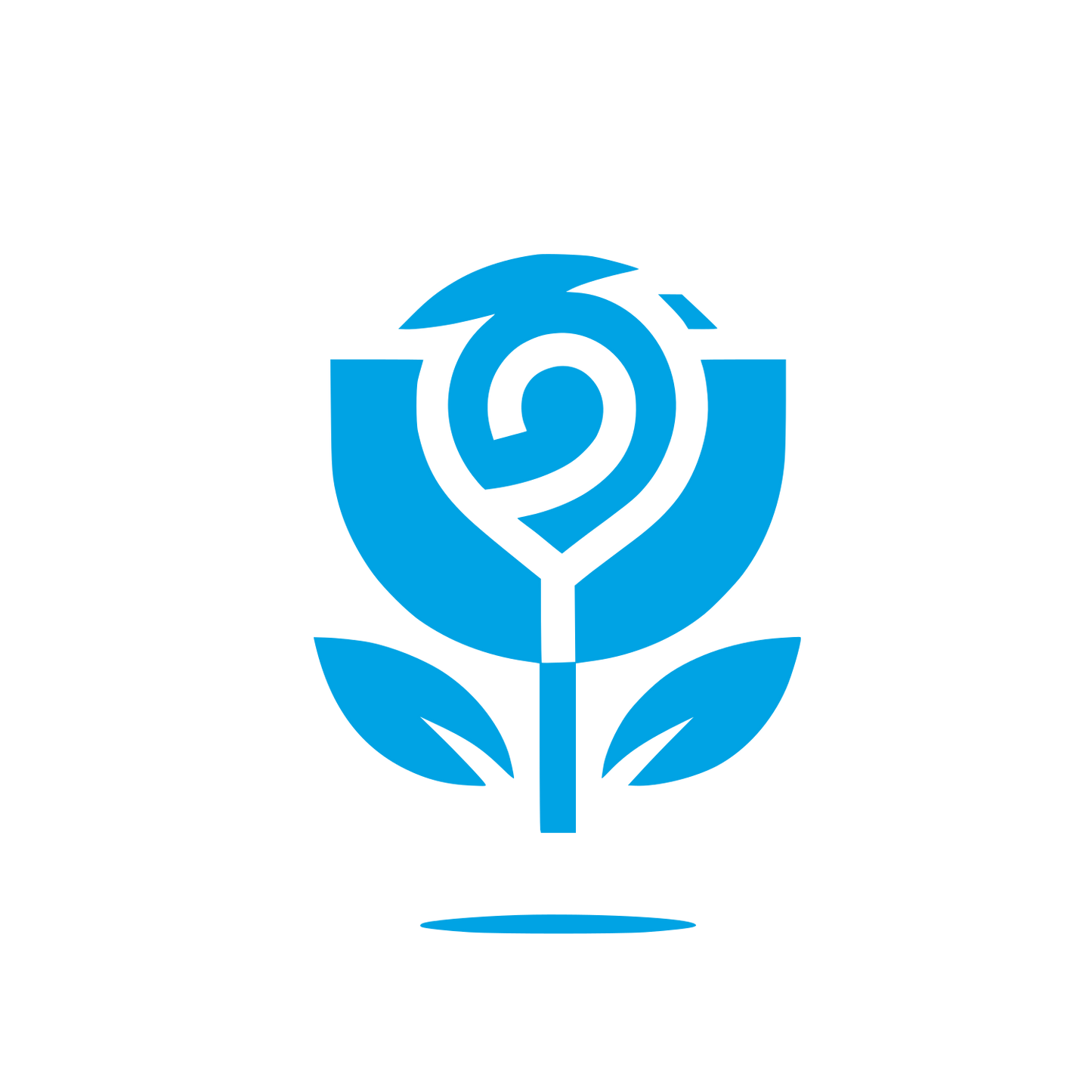 Rose Logo Design #00a3e4