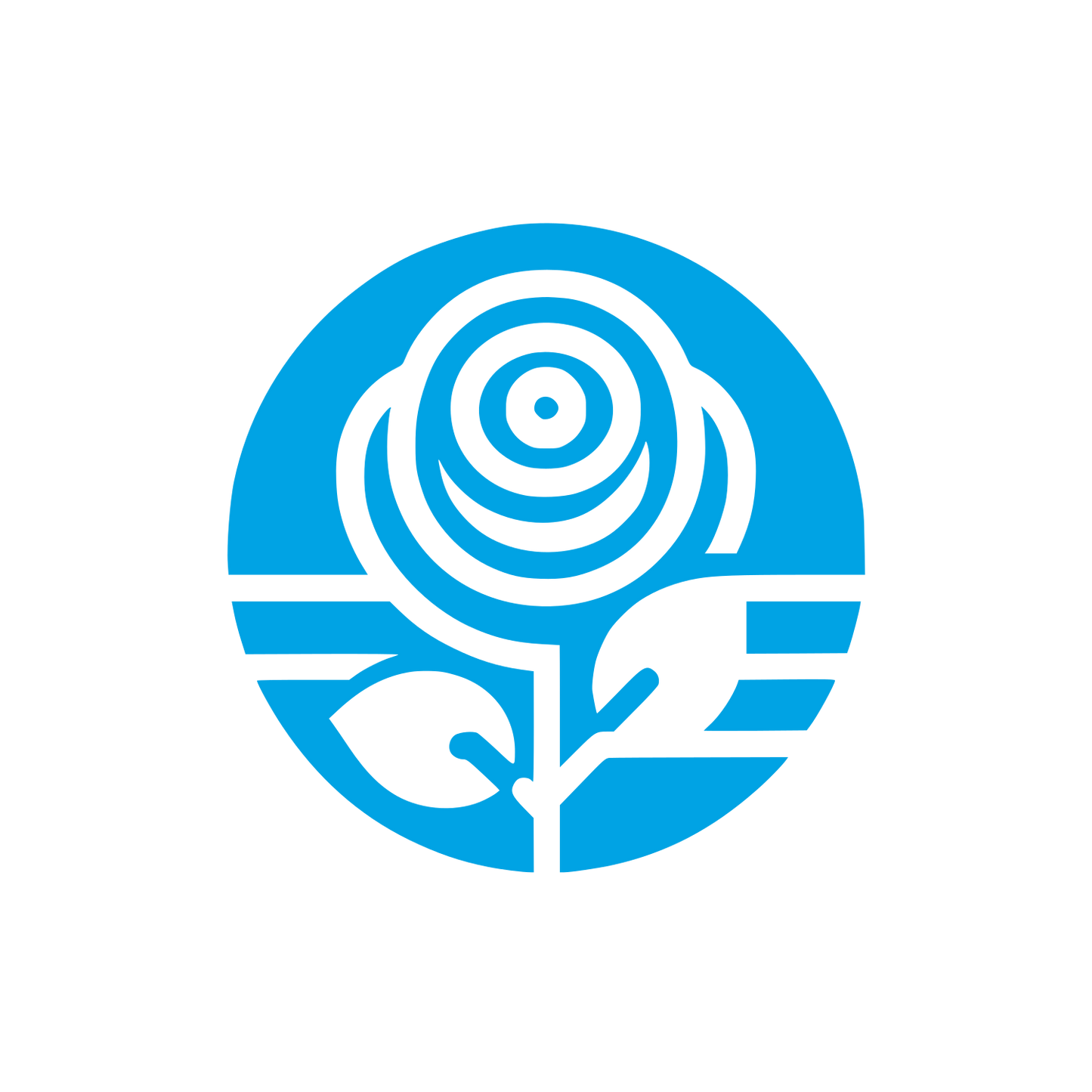 Rose Logo Design #00a3e4