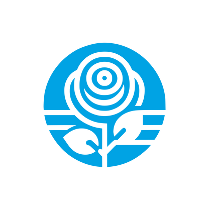 Rose Logo Design #00a3e4