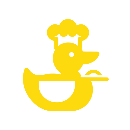 Duck Chef Hat Logo #FDDA0D