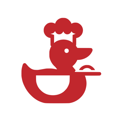 Duck Chef Hat Logo #C1272D