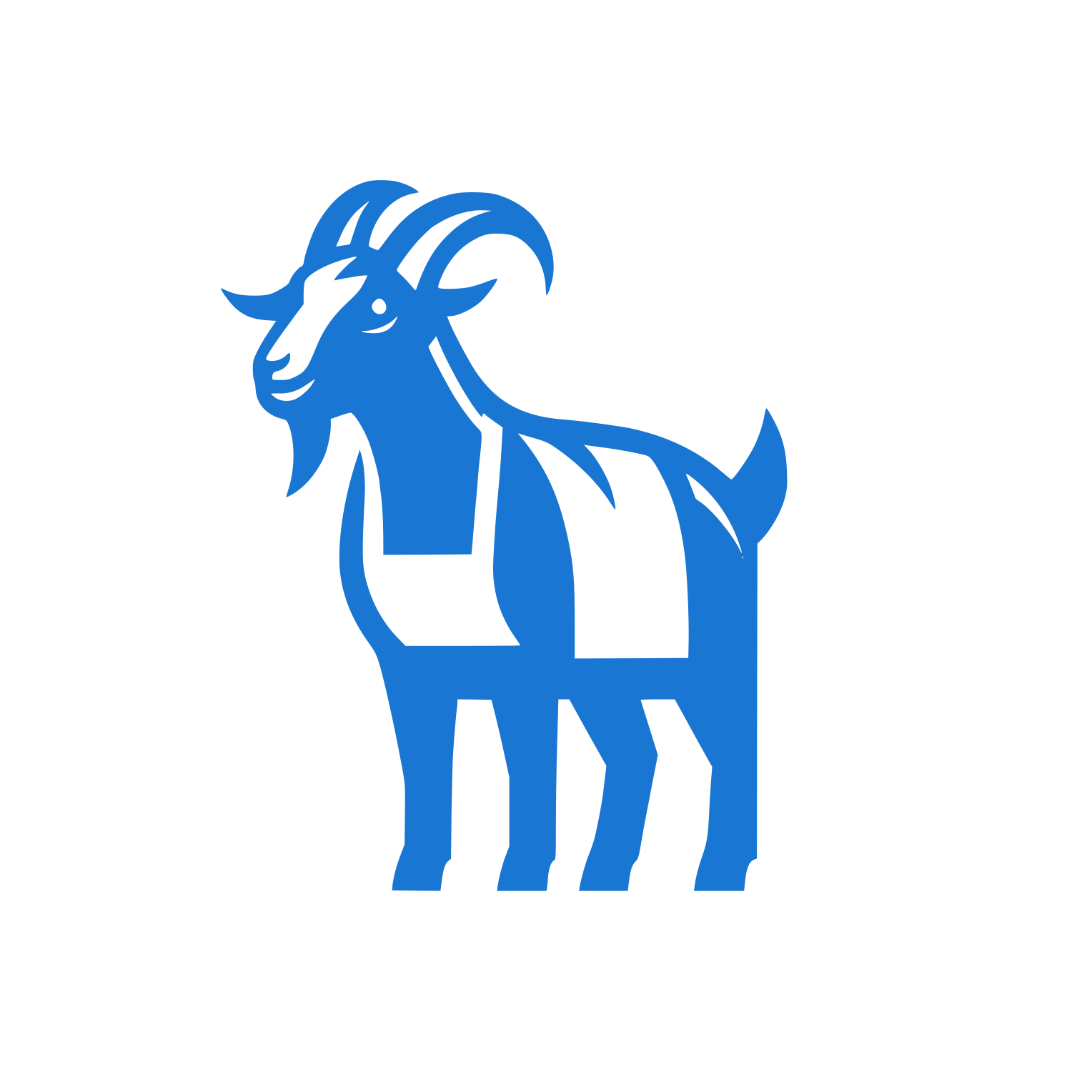 Goat in Apron Logo #1976D2