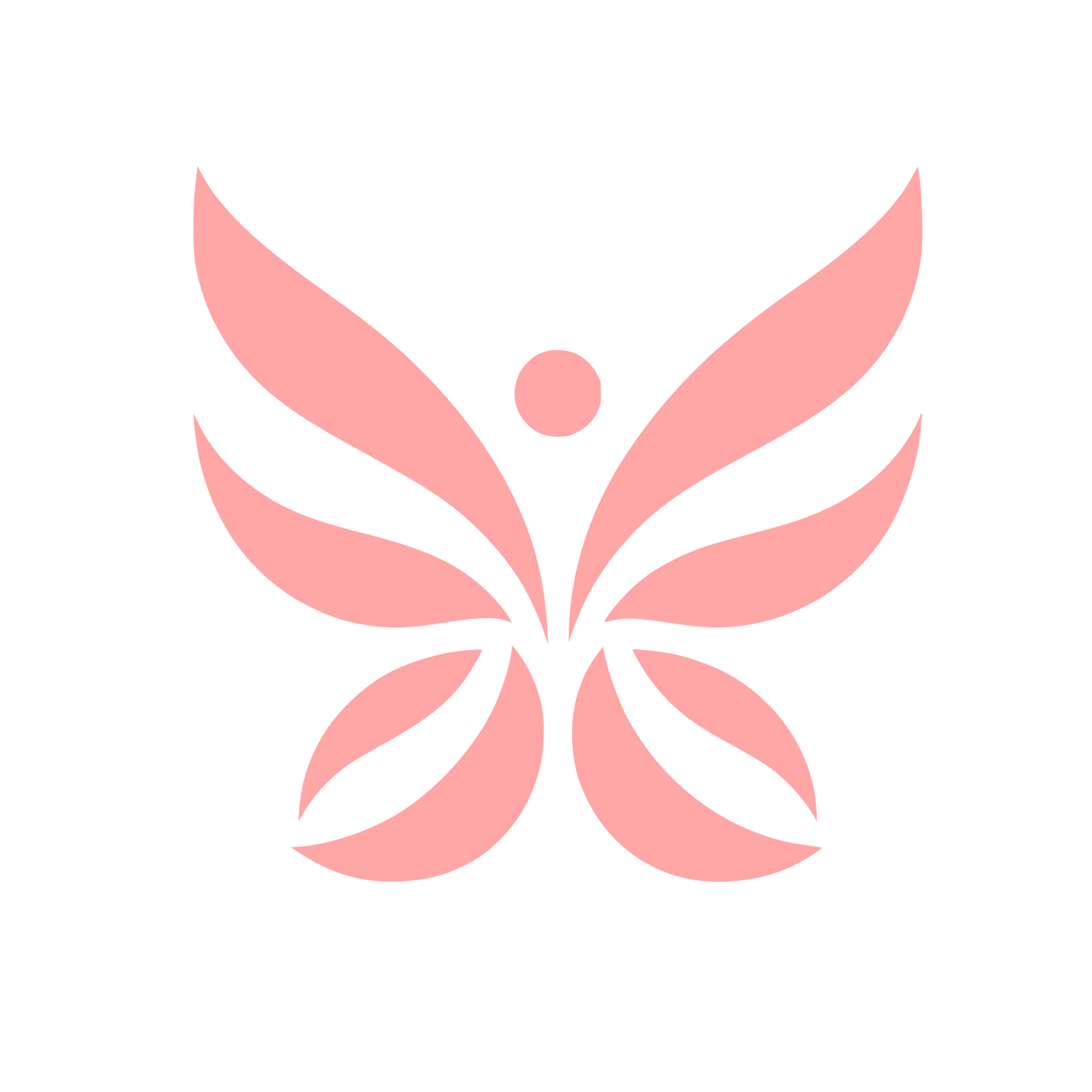 Bold Butterfly Logo #ffa6a6