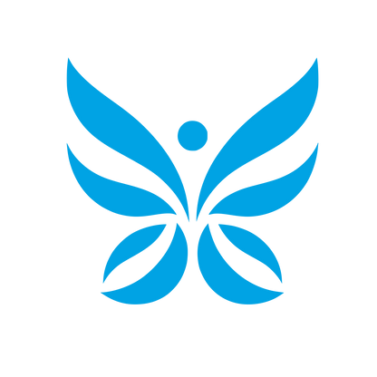 Bold Butterfly Logo #00a3e4