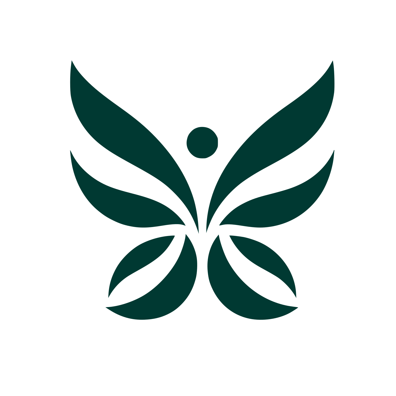 Bold Butterfly Logo #003932