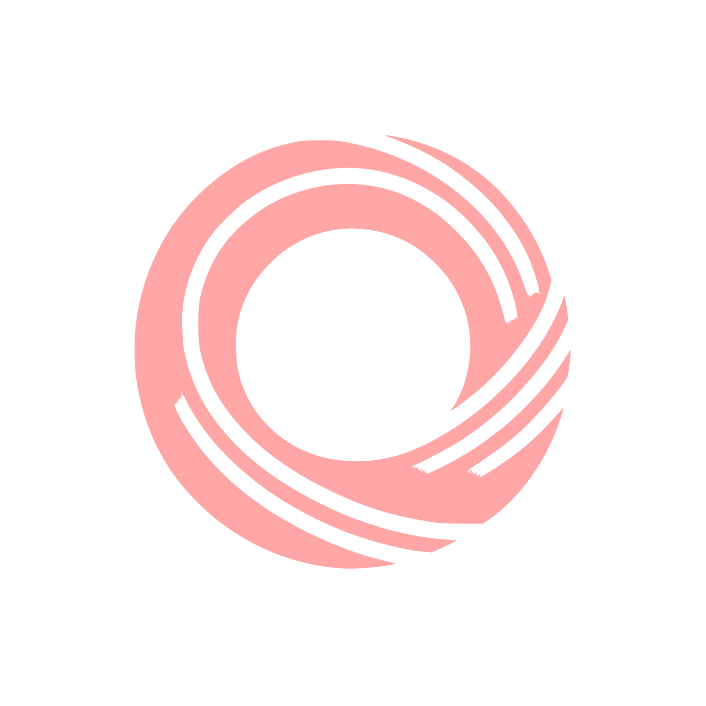 Geometric Circle Ring Icon #ffa6a6