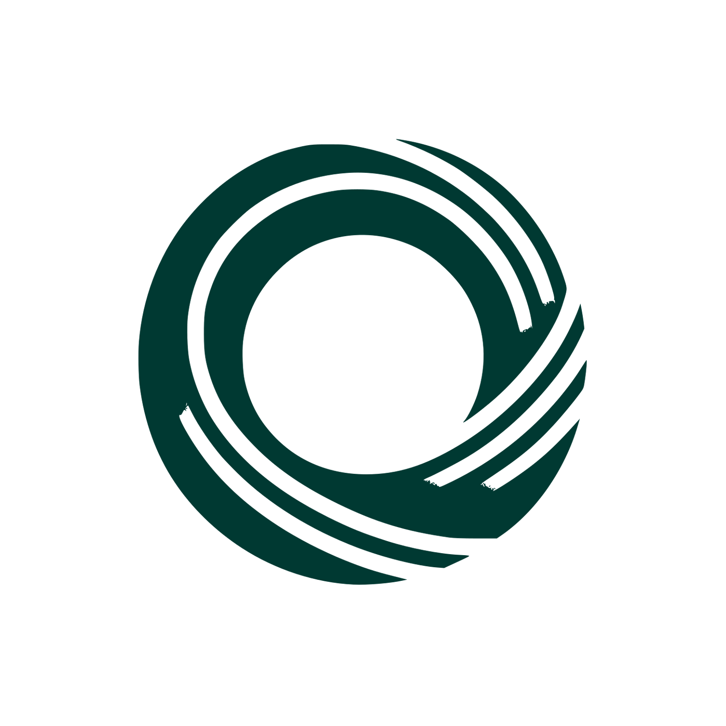 Geometric Circle Ring Icon #003932