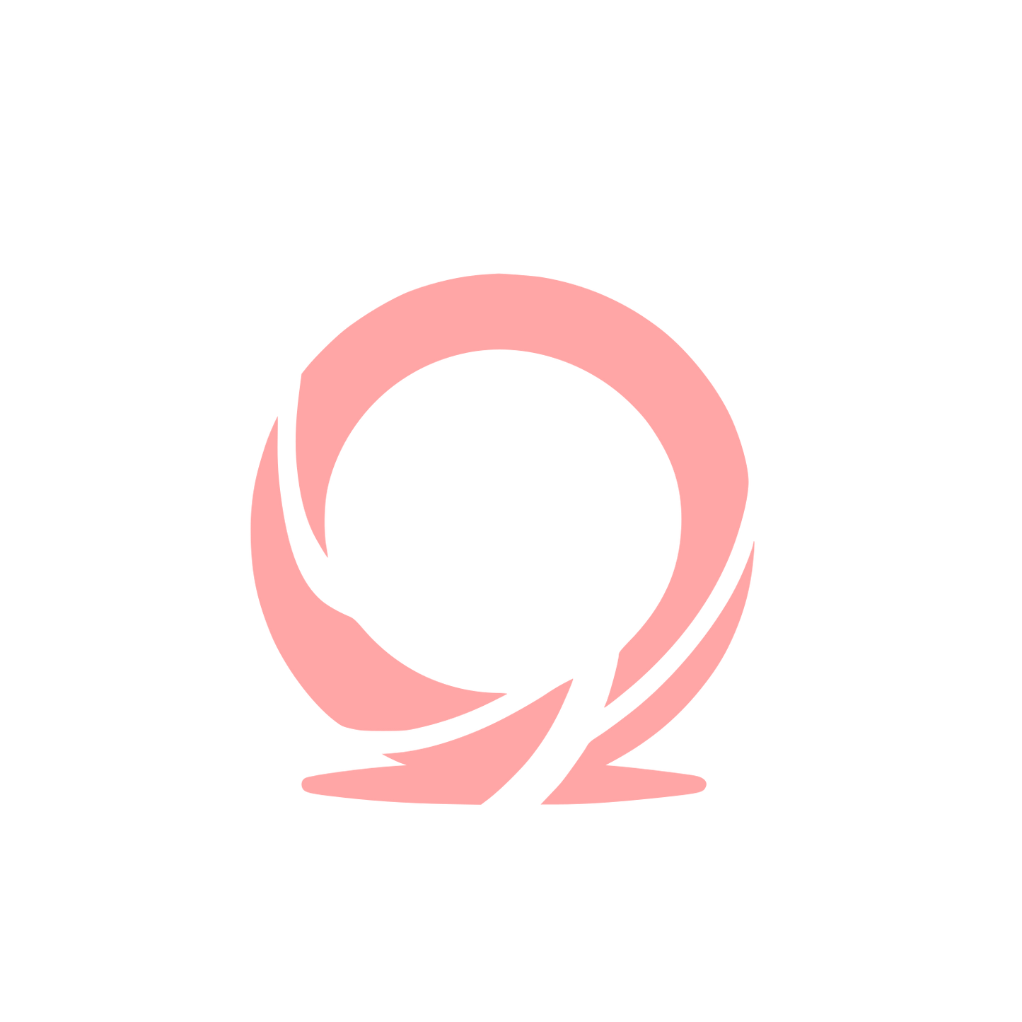 Black Ring Logo #ffa6a6