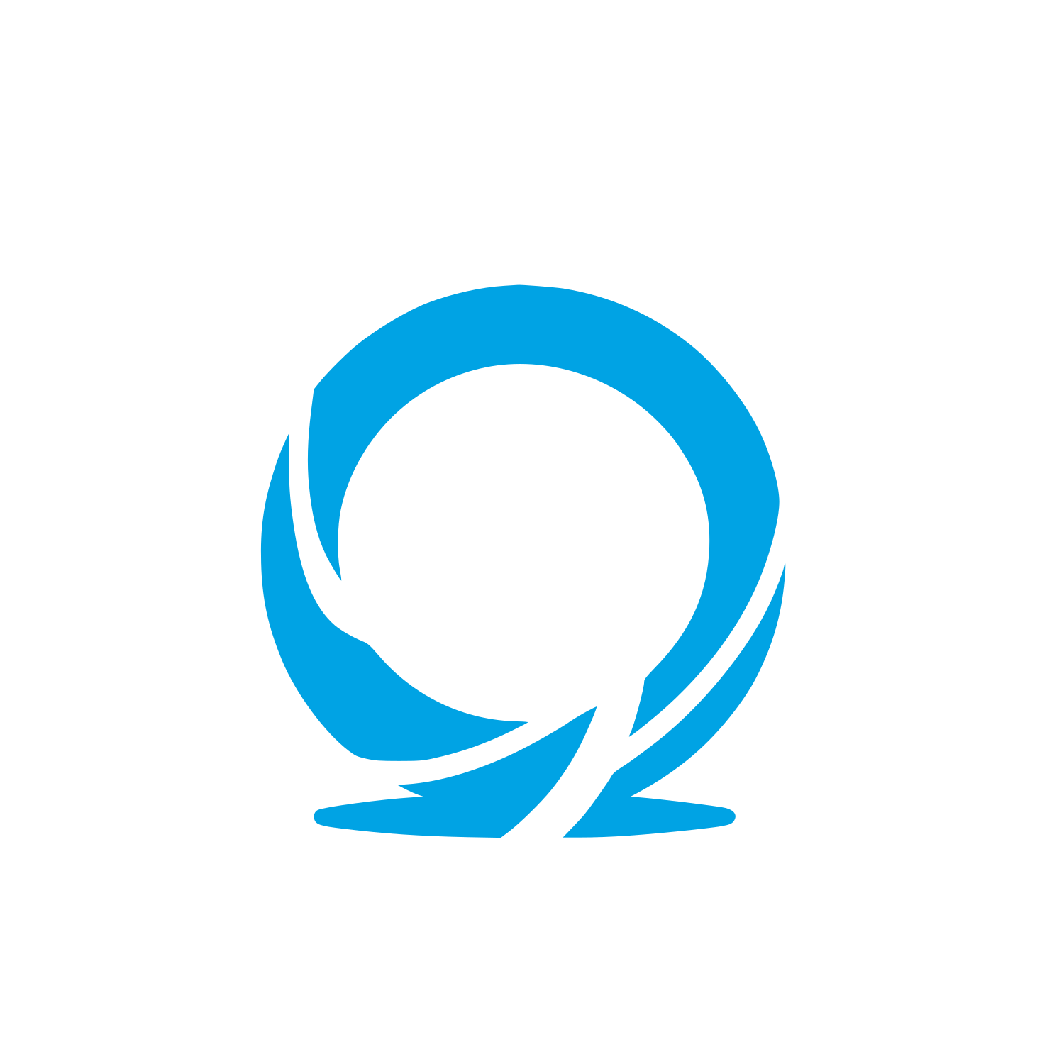 Black Ring Logo #00a3e4