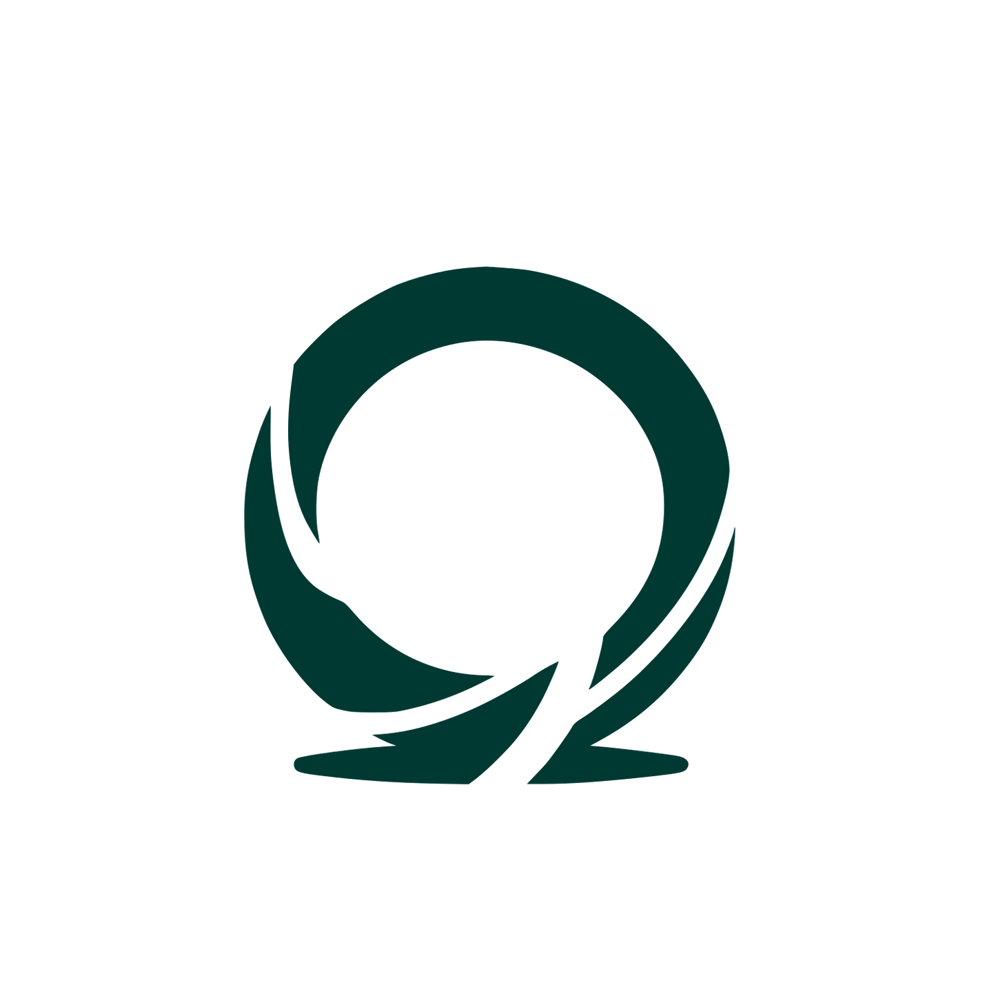 Black Ring Logo #003932